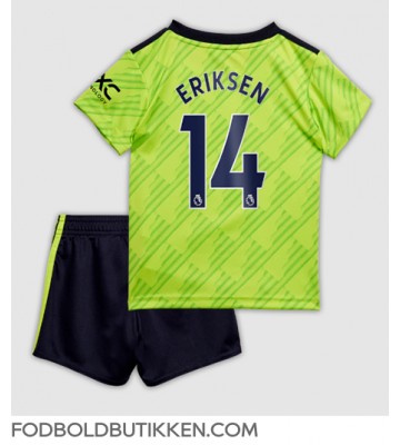Manchester United Christian Eriksen #14 Tredjetrøje Børn 2022-23 Kortærmet (+ Korte bukser)